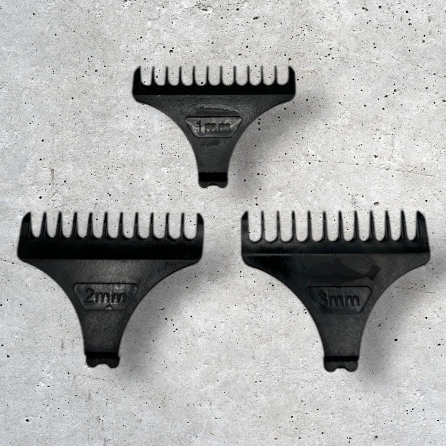 SPARE GUARDS FOR SKELETON BEARD TRIMMER (1,2,3mm)